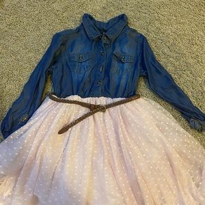 Girls dress with tutu skirt